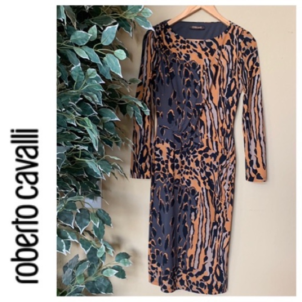 ROBERTO CAVALLI | Leotard print midi dress